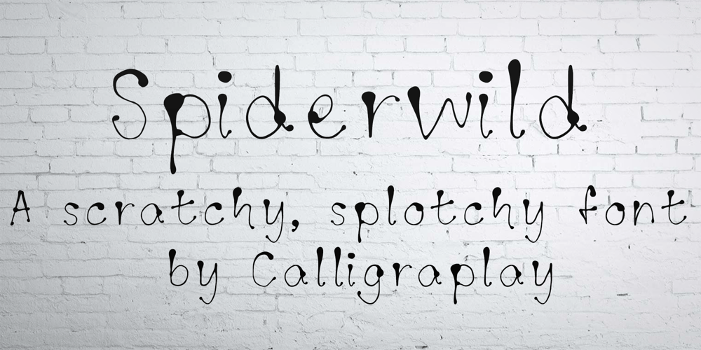 Spiderwild font