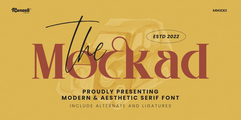 Mockad font