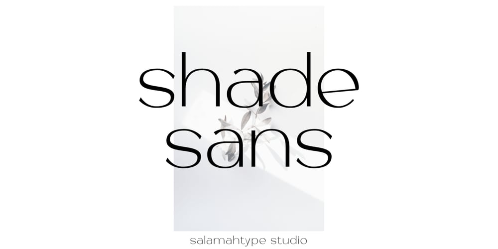 Shade Sans font