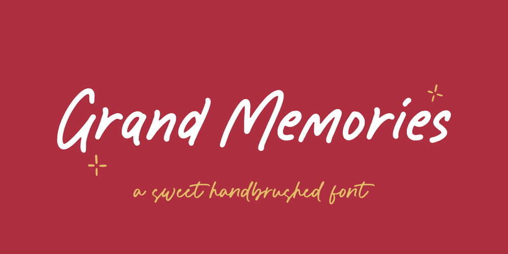 Grand Memories font