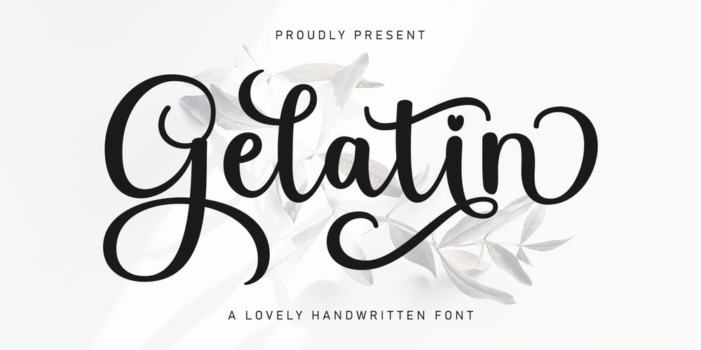 Gelatin font