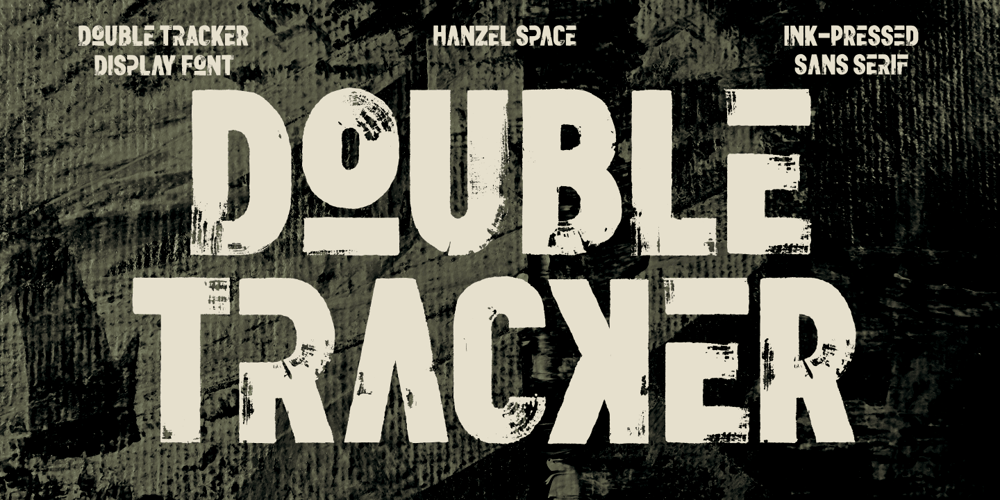 Double Tracker font