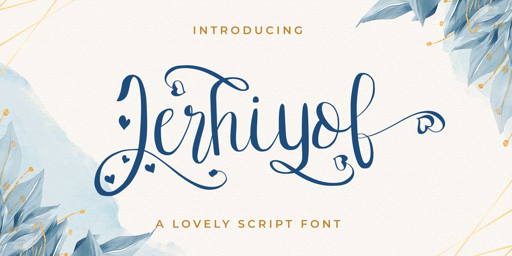 Jerhiyof font