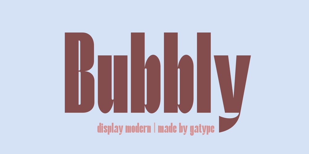 Bubbly font