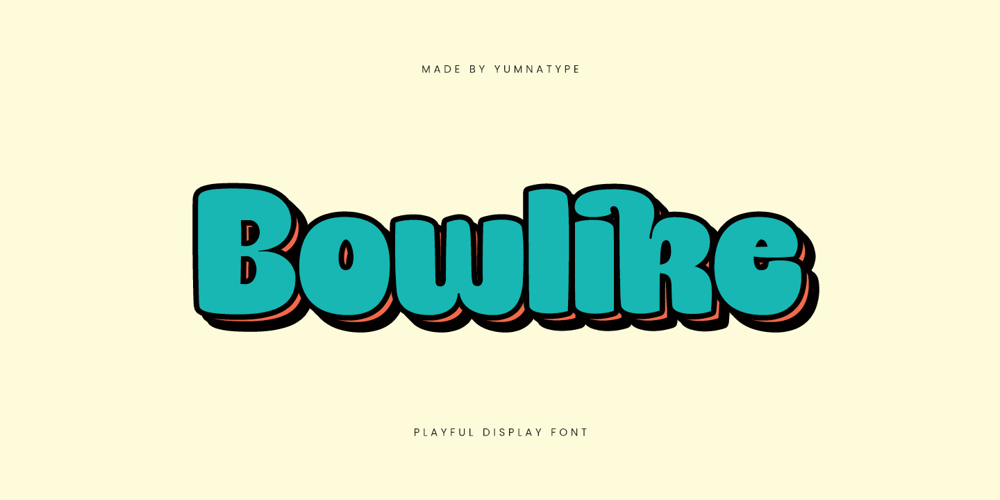 Bowlike font
