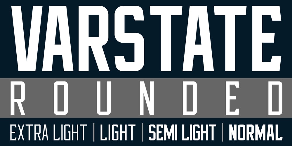 Varstate Rounded font