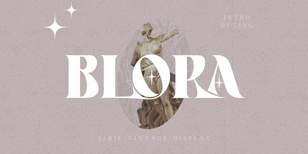 Blora font