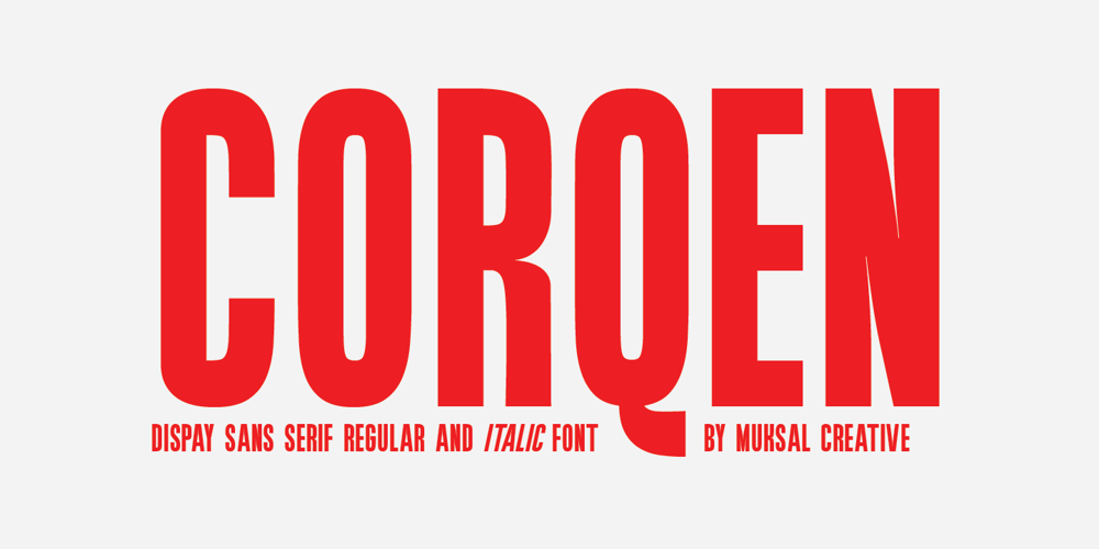 Corqen font