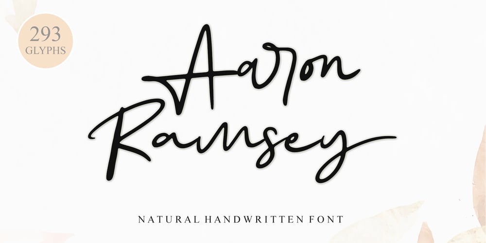 Aaron Ramsey font