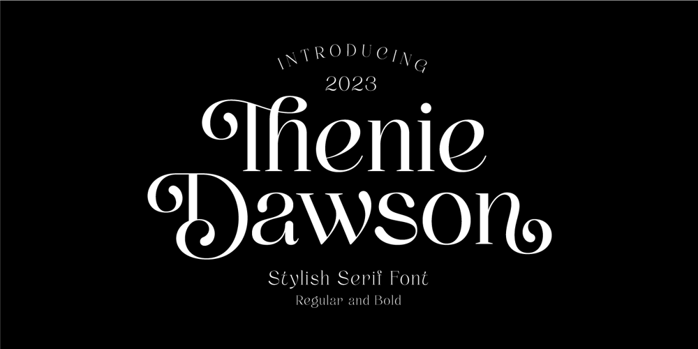 Thenie Dawson font