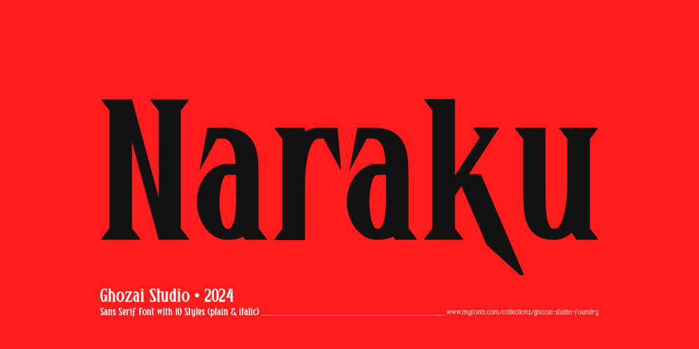 Naraku font