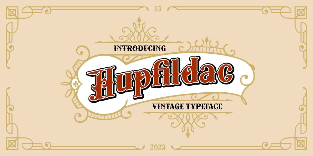 Hupfildac font
