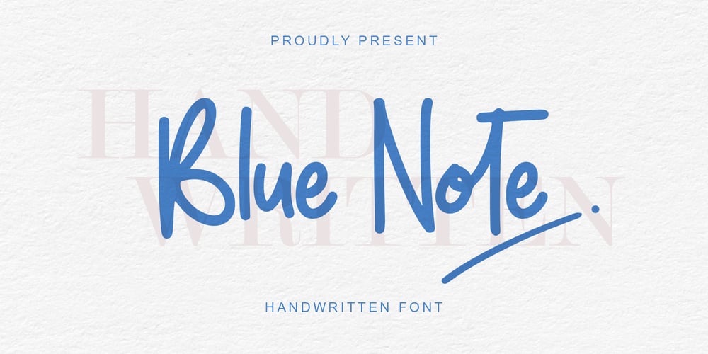 Blue Note font