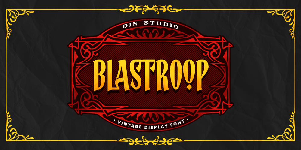 Blastroop font