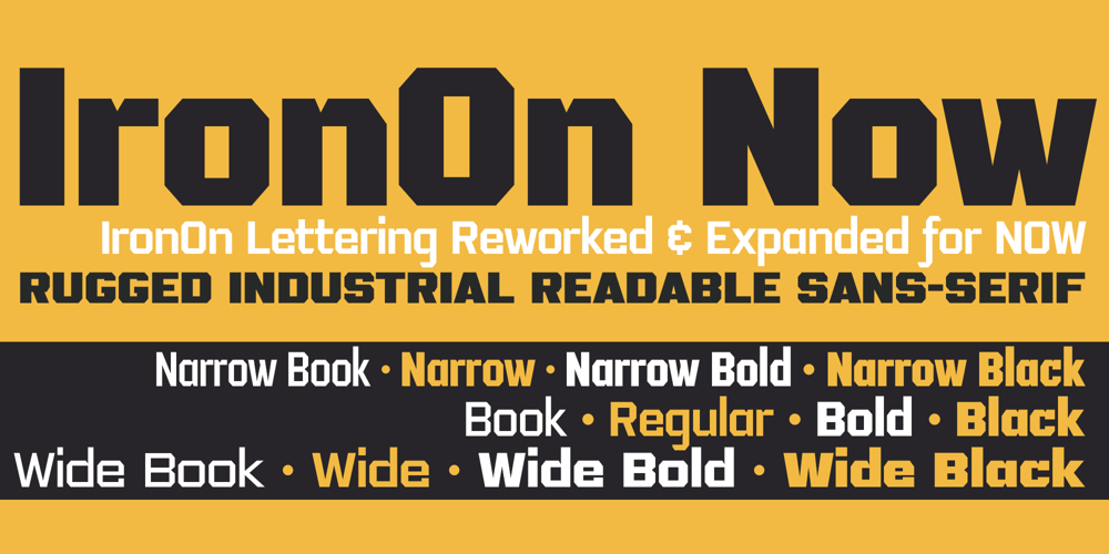Iron On Now font
