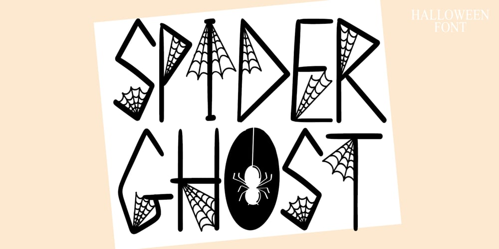 SPIDER GHOST font