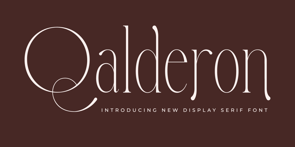 Qalderon font