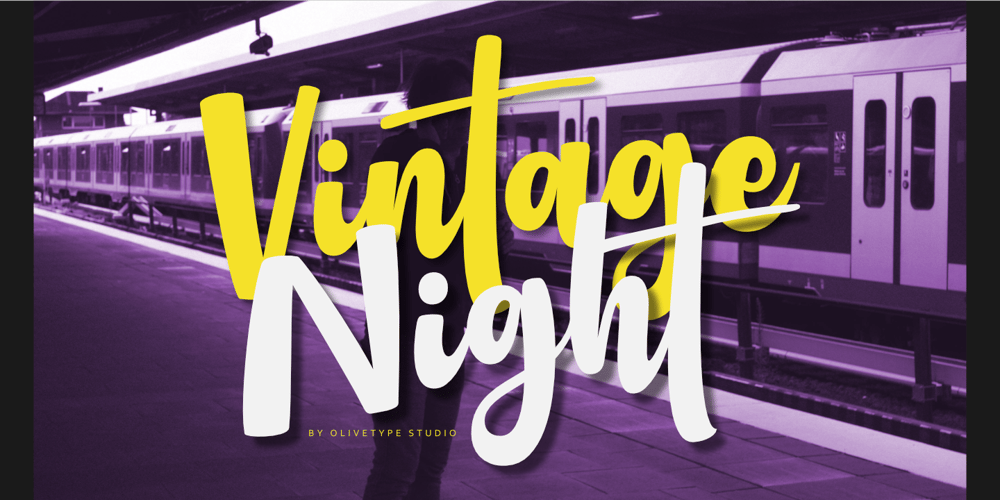 Vintage Night font