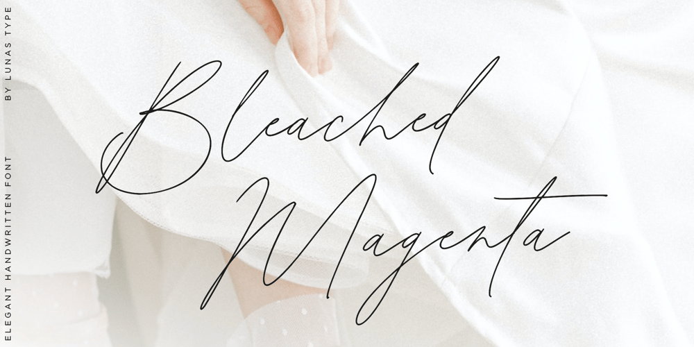 Bleached Magenta font