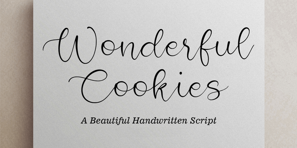 Wonderful Cookies font