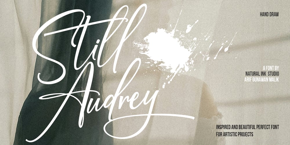 Still Audrey font