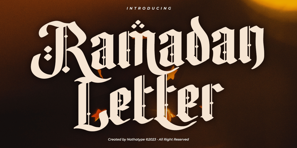 Ramadan Letter font