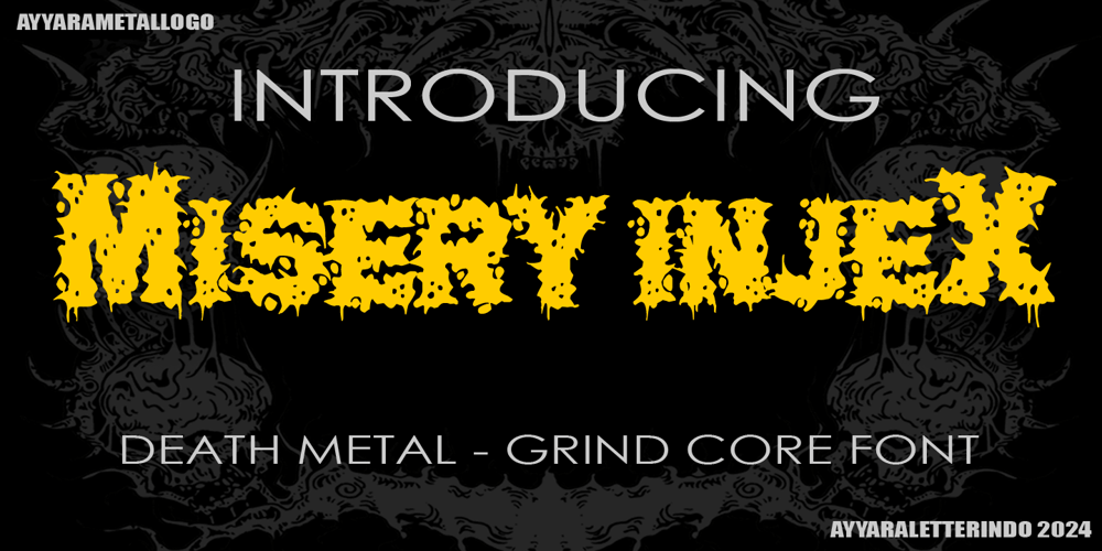 Misery Injex font