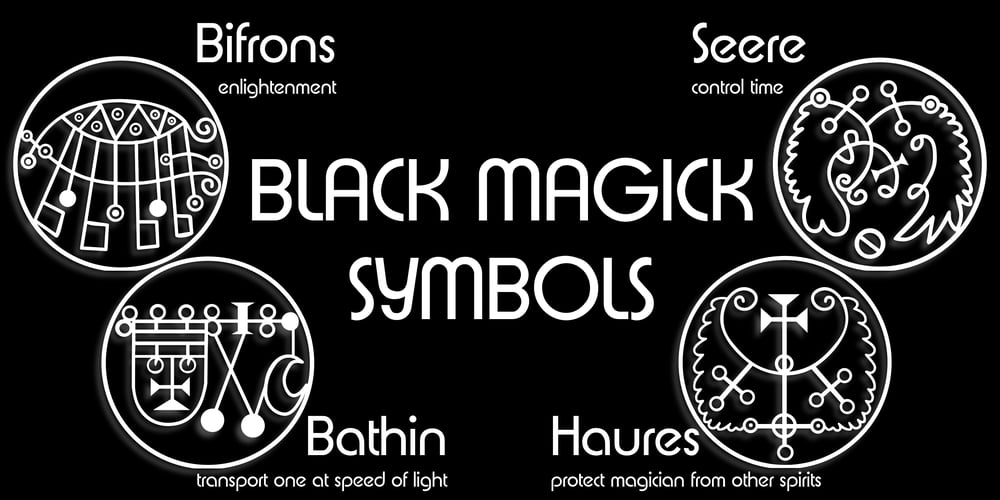 Black Magick Symbols font