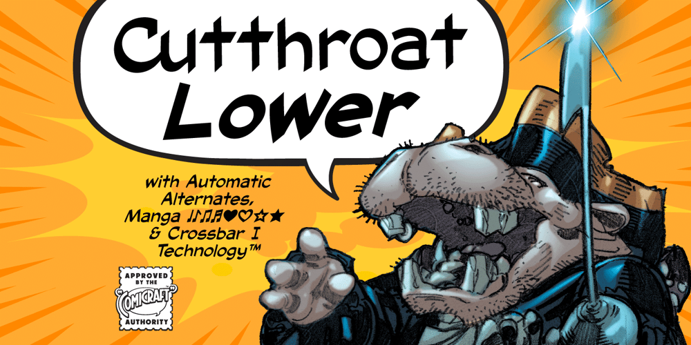 Cutthroat Lower font