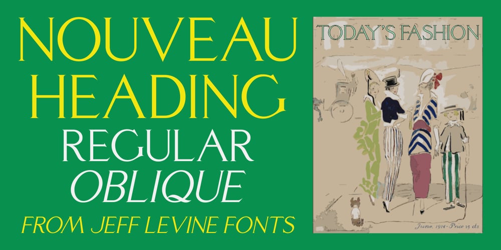 Nouveau Heading JNL font