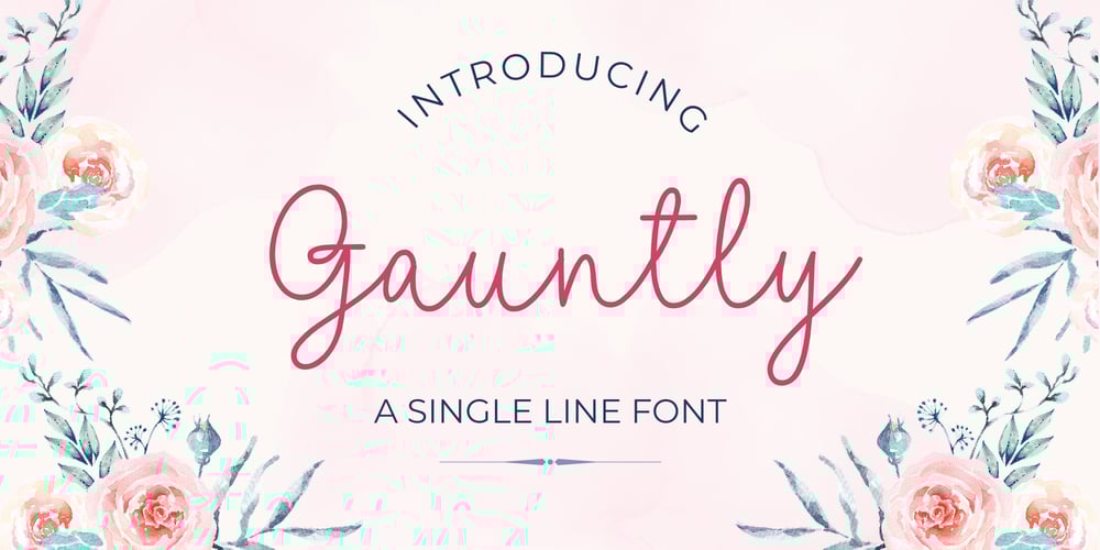 Gauntly font