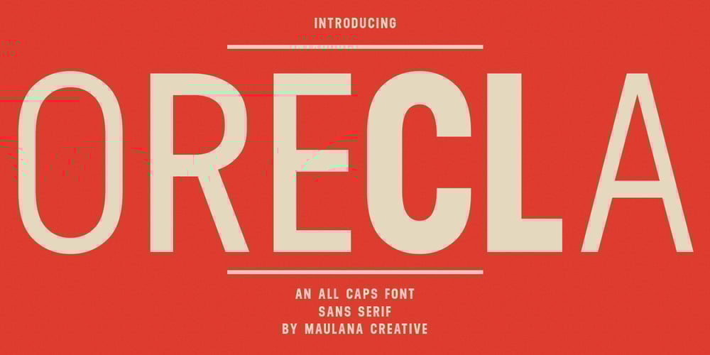 Orecla font