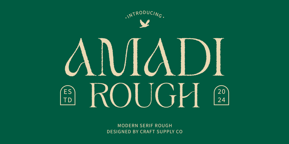 Amadi Rough font