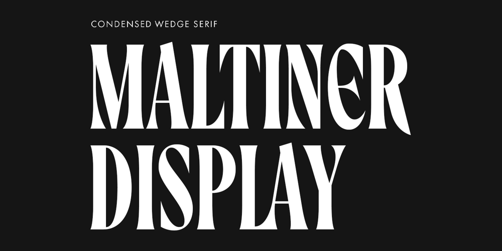 Maltiner Display font
