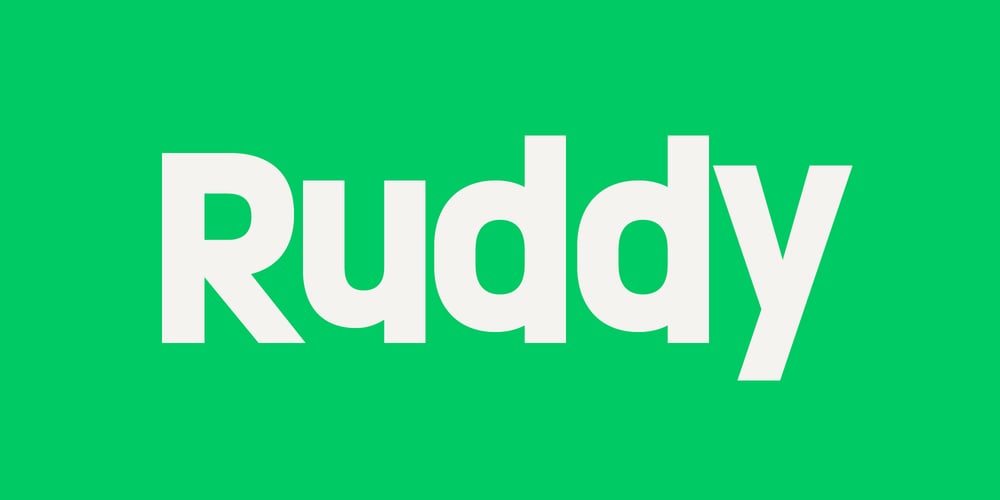 Ruddy font