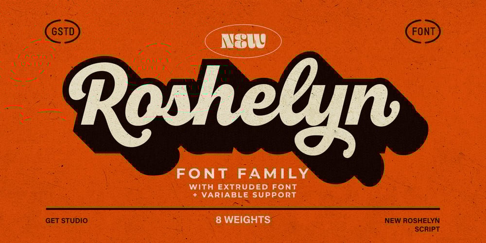 New Roshelyn Script font