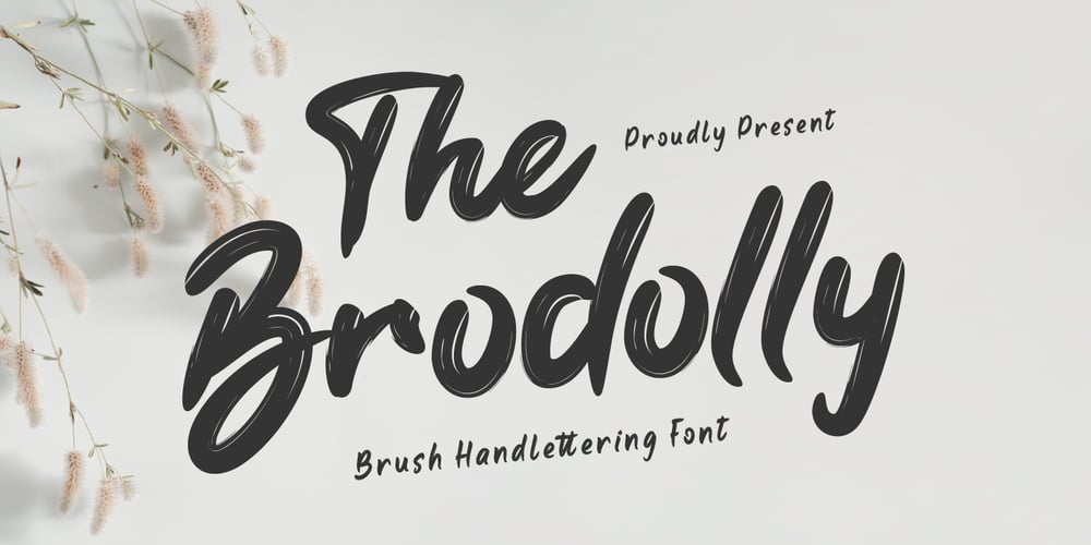 The Brodolly font