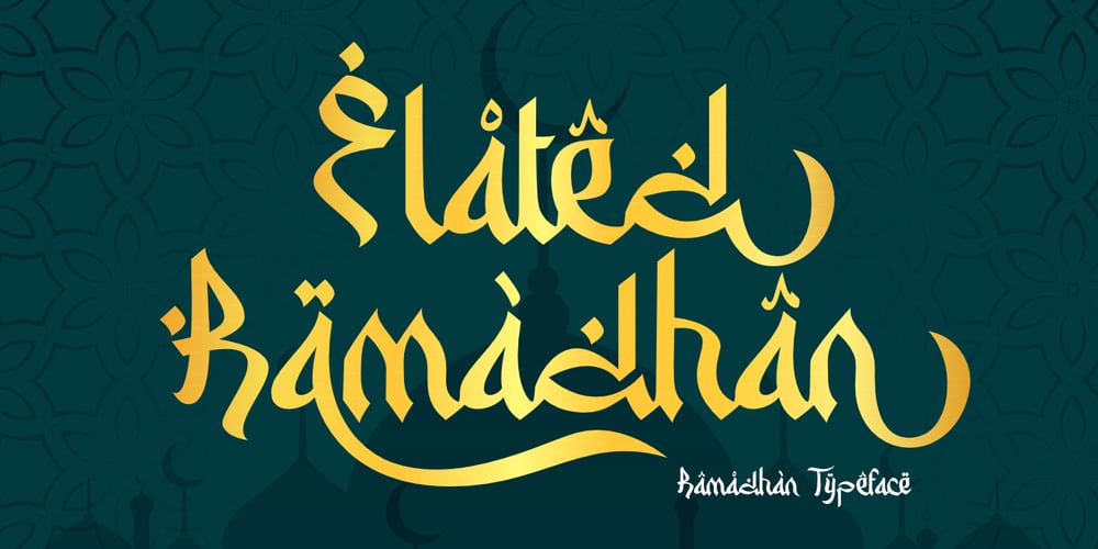 Elated Ramadhan font