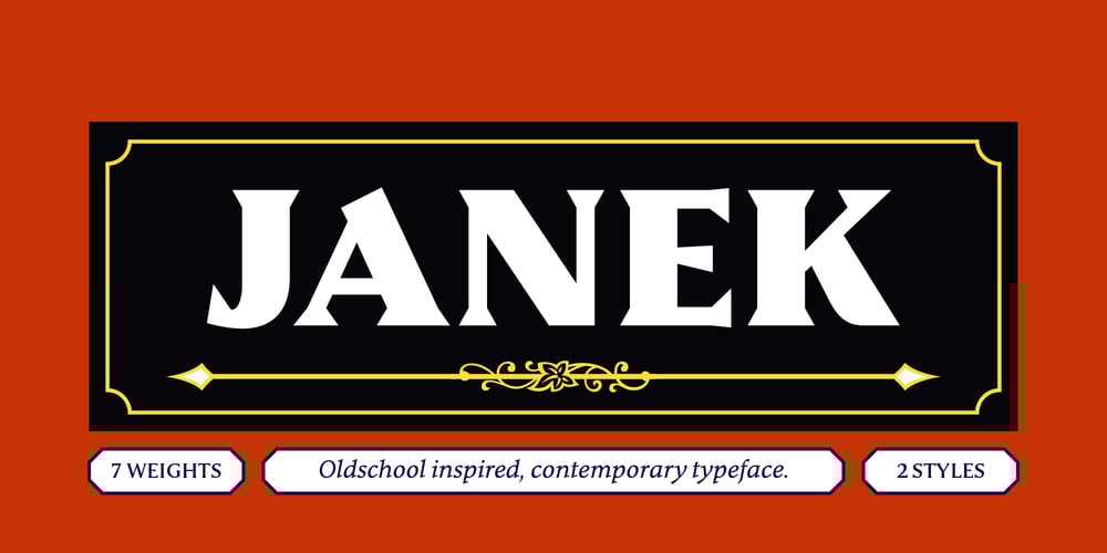 Janek font