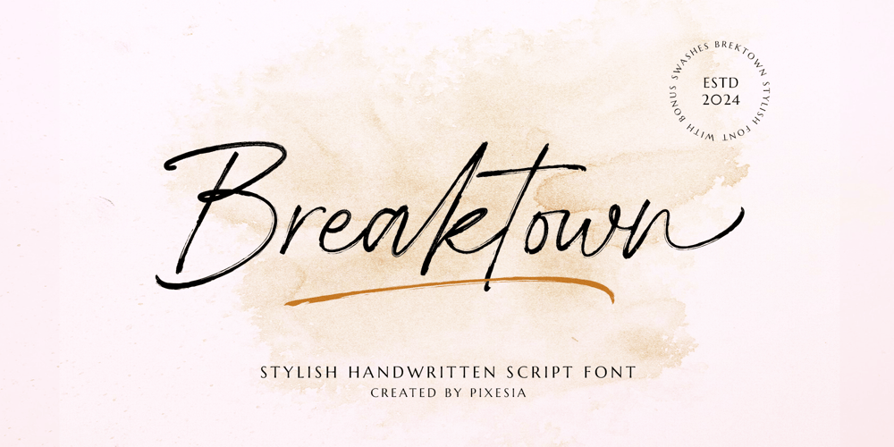 Breaktown font