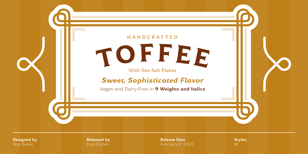 Toffee font