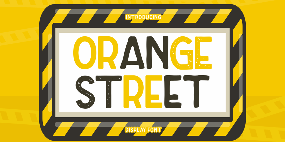 Orange Street font
