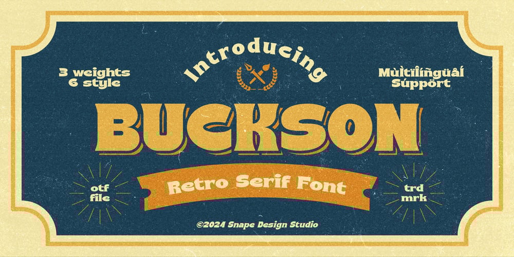 Buckson font