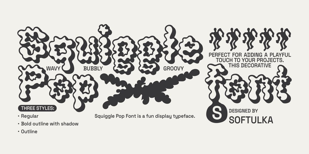Squiggle Pop font