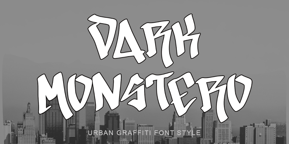 Dark Monstero font