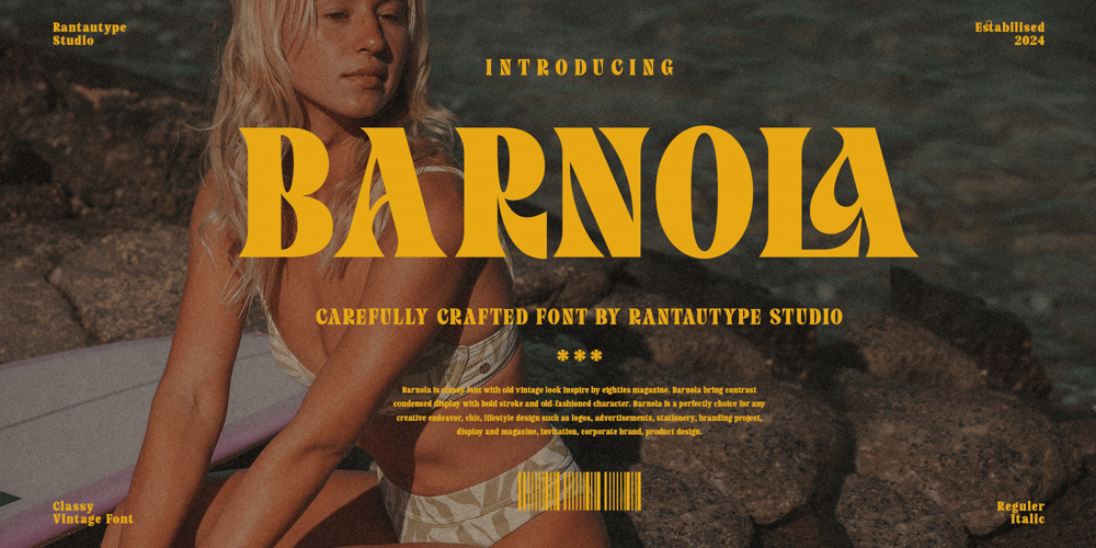 Barnola font