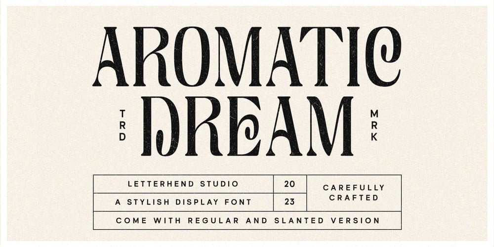 Aromatic Dream font