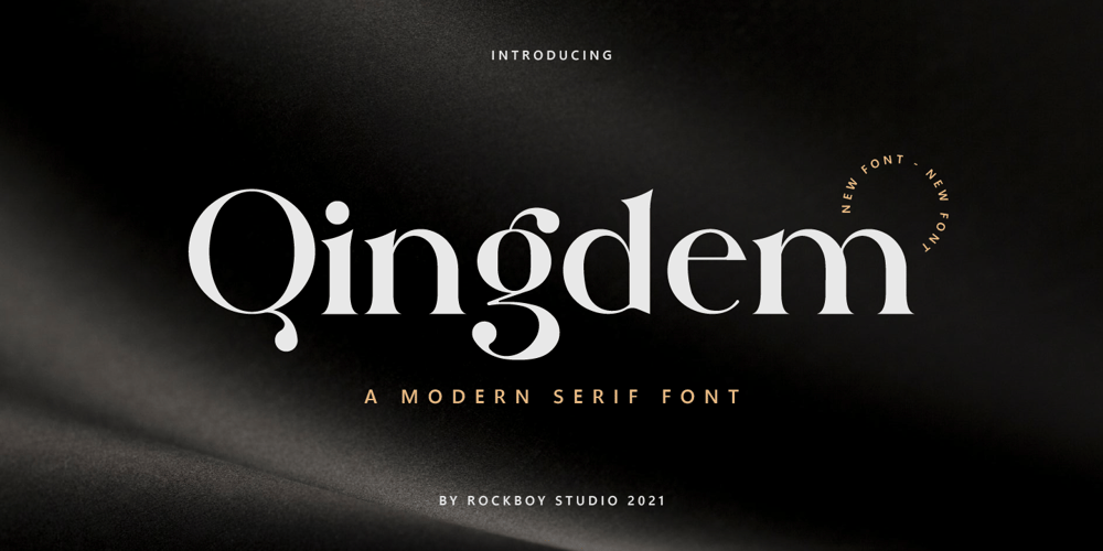 Qingdem font