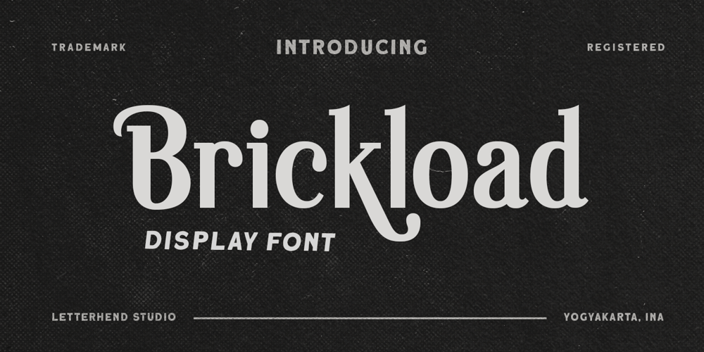 Brickload font