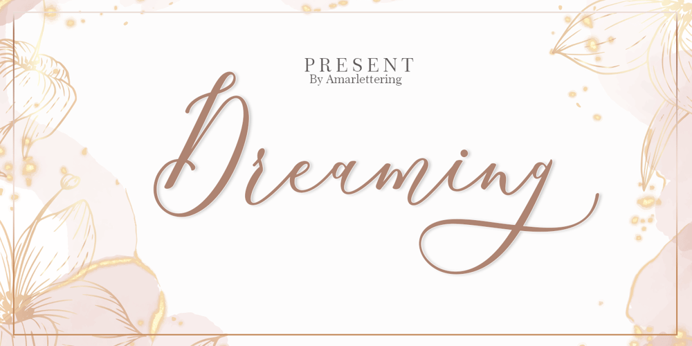 Dreaming font